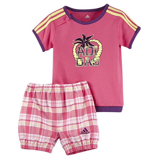 Odzież dla niemowląt różowa Adidas wiosenna 