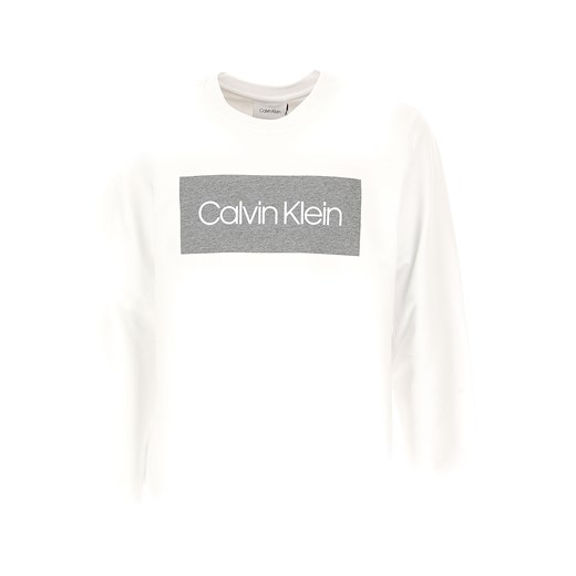Bluza męska biała Calvin Klein na jesień 
