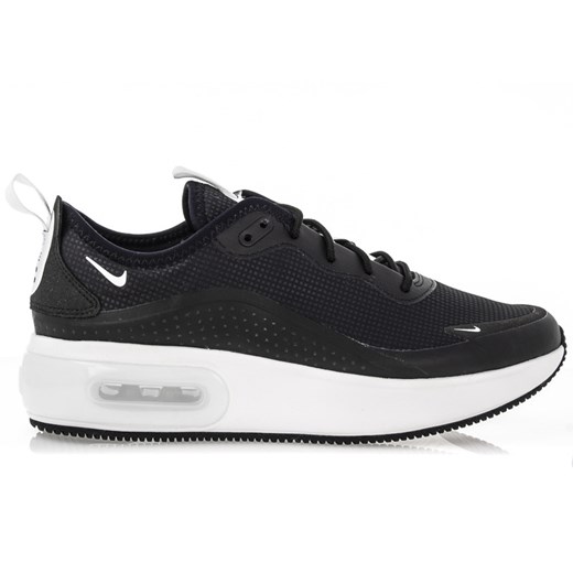 Buty sportowe damskie Nike dla biegaczy czarne bez wzorów sznurowane 
