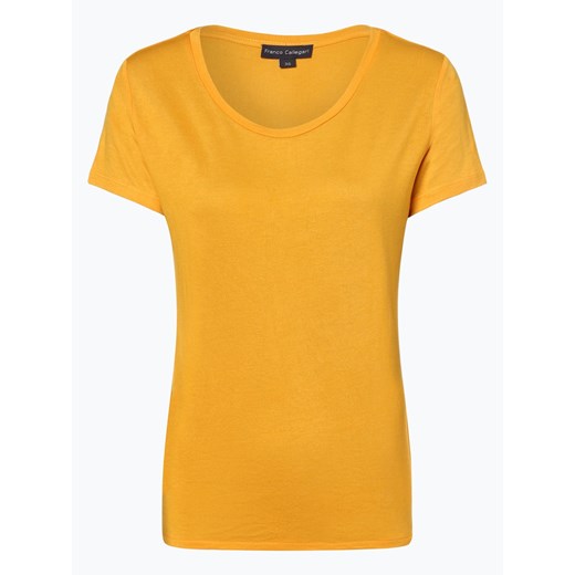 Franco Callegari - T-shirt damski, żółty Franco Callegari  36 vangraaf