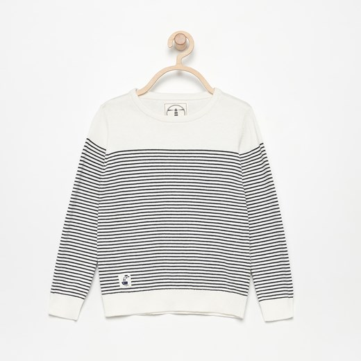 Reserved - Bawełniany sweter w paski - Kremowy  Reserved 122 