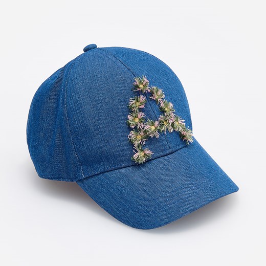 Reserved - Jeansowa czapka z daszkiem - Granatowy  Reserved M 