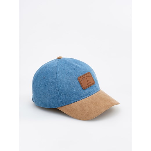 Reserved - Jeansowa czapka z daszkiem - Niebieski  Reserved M 