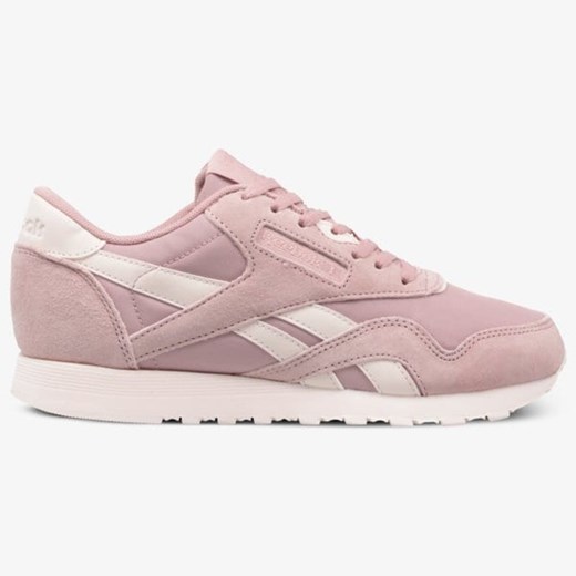 Reebok buty sportowe damskie sneakersy nylon różowe sznurowane bez wzorów na koturnie 