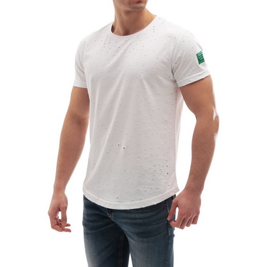 Męski t-shirt AMOS WHITE