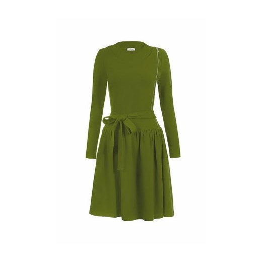 Sukienka Bien Fashion zielona z długim rękawem 