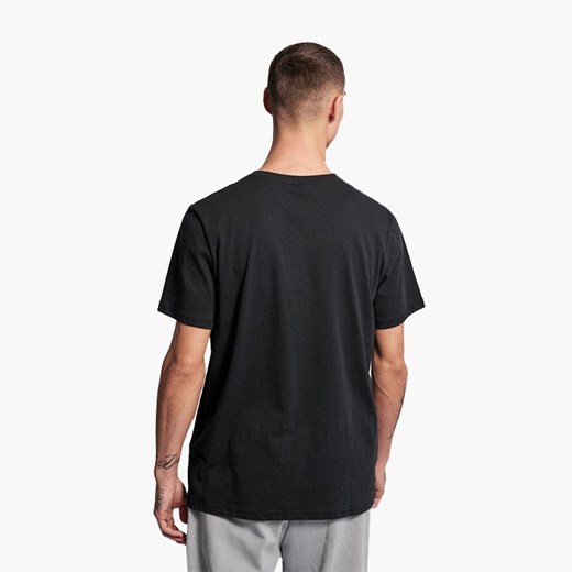 T-shirt męski Hummel bawełniany czarny z krótkim rękawem 