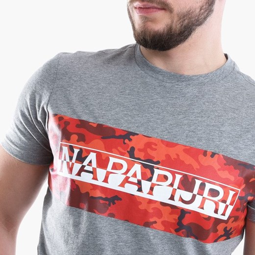 T-shirt męski Napapijri z krótkim rękawem 