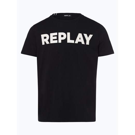Replay - T-shirt męski, czarny  Replay XXL vangraaf
