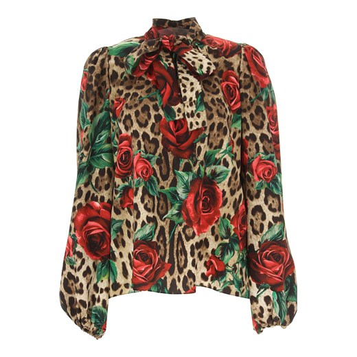 Koszula damska Dolce & Gabbana z długim rękawem z elastanu w Koszula damska Dolce & Gabbana w Domodi