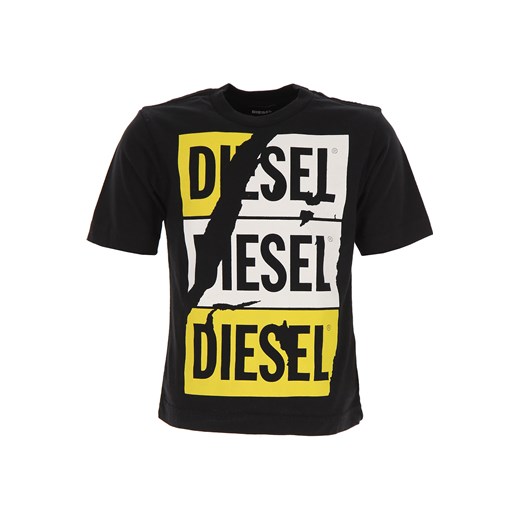 Diesel Koszulka Dziecięca dla Chłopców, czarny, Bawełna, 2019, 10Y 12Y 14Y 16Y 4Y 6Y 8Y  Diesel 8Y RAFFAELLO NETWORK
