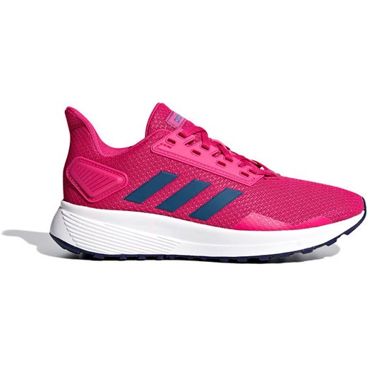 Buty sportowe dziecięce różowe Adidas gładkie wiązane 