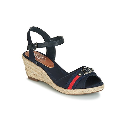Espadryle damskie Tom Tailor gładkie na koturnie na lato