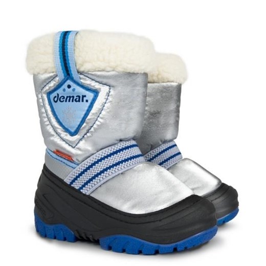 Buty zimowe dziecięce Demar śniegowce z wełny bez zapięcia 