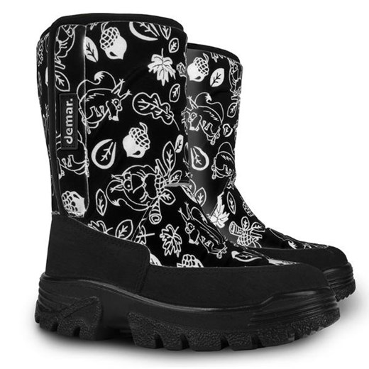 Buty zimowe dziecięce Demar na rzepy śniegowce 