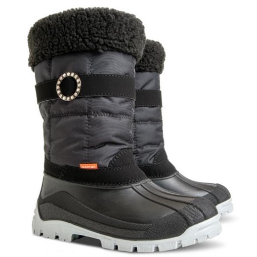 Buty zimowe dziecięce Demar śniegowce gładkie wełniane 