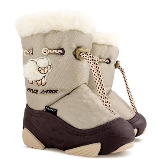 Buty zimowe dziecięce Demar śniegowce wełniane z nadrukami 