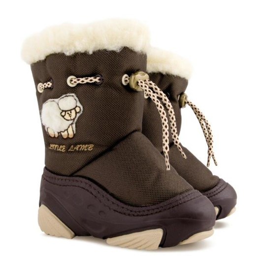 Buty zimowe dziecięce Demar na zimę śniegowce w nadruki 