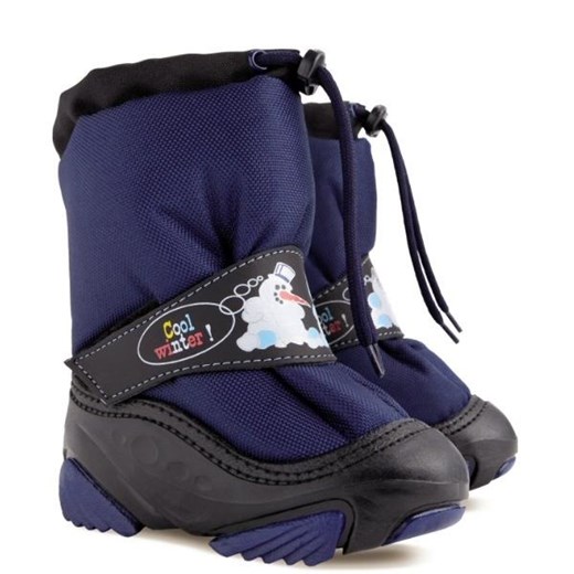 Buty zimowe dziecięce Demar z nadrukami śniegowce na rzepy 