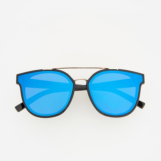 Reserved - Niebieskie okulary przeciwsłoneczne - Niebieski  Reserved One Size 