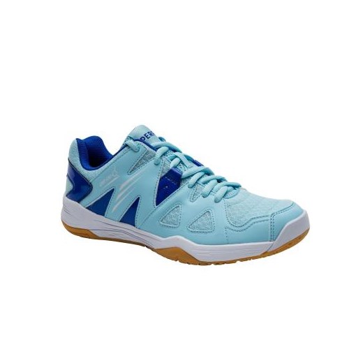 Perfly buty sportowe damskie dla biegaczy niebieskie płaskie sznurowane 