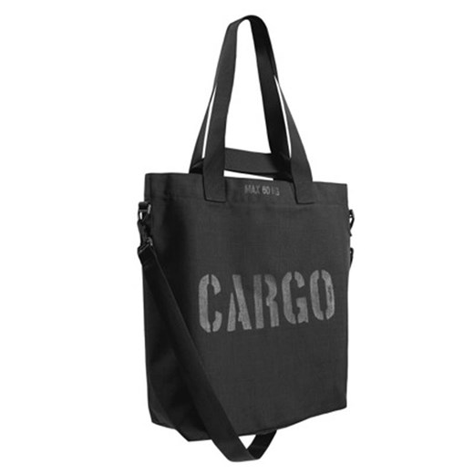Shopper bag Cargo By Owee czarna mieszcząca a5 na ramię bez dodatków 
