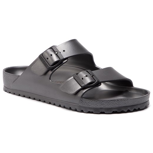 Klapki męskie czarne BIRKENSTOCK z tworzywa sztucznego bez zapięcia 