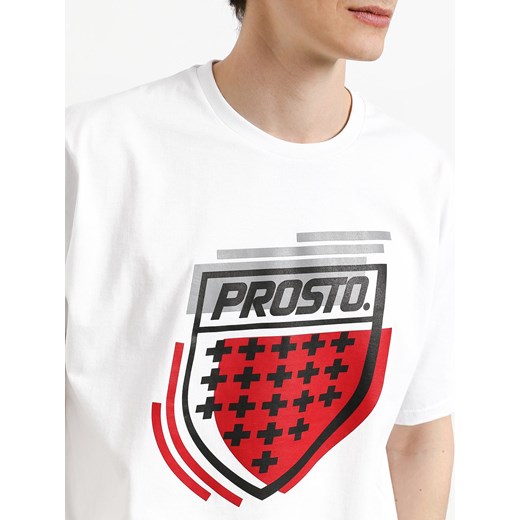 T-shirt męski Prosto. wiosenny w nadruki 