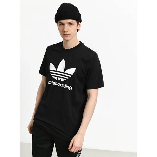 Koszulka sportowa czarna Adidas z napisem 