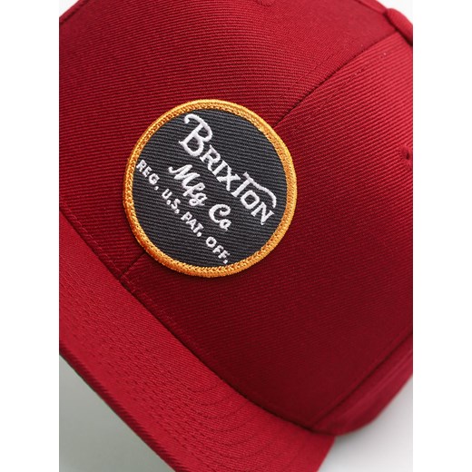 Czapka z daszkiem Brixton Wheeler Snapback ZD (burgundy/black)  Brixton  SUPERSKLEP