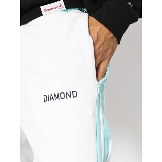 Spodnie Diamond Supply Co. Cherry Park Warm Up Drs (white)