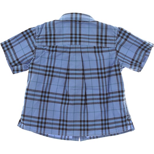 Burberry Koszule Niemowlęce dla Chłopców, niebieski (Dusty Blue), Bawełna, 2019, 12M 18M 2Y 6M Burberry  12M RAFFAELLO NETWORK