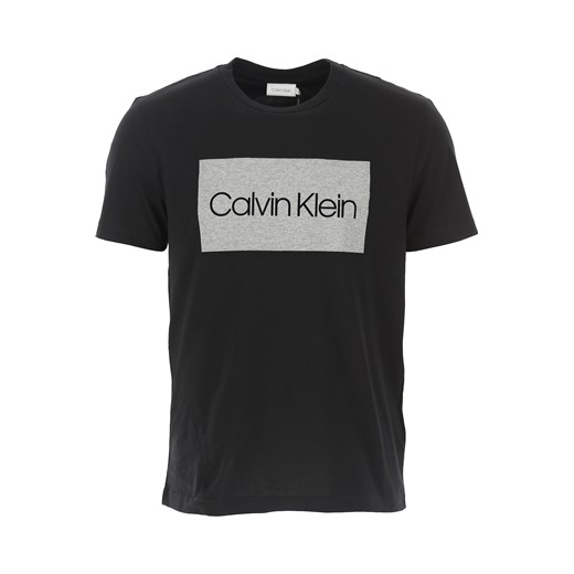 Calvin Klein Koszulka dla Mężczyzn, czarny, Bawełna, 2019, L M S XL Calvin Klein  XL RAFFAELLO NETWORK