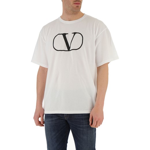 Valentino Koszulka dla Mężczyzn, biały, Bawełna, 2019, L M S XL XS  Valentino XS RAFFAELLO NETWORK
