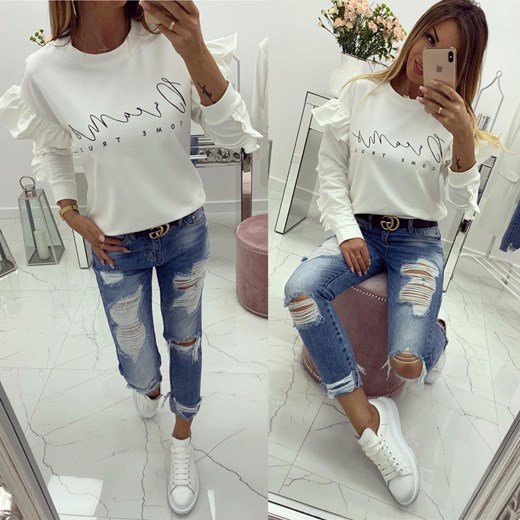 BLUZA DREAMS COME TRUE CREAM chicaca