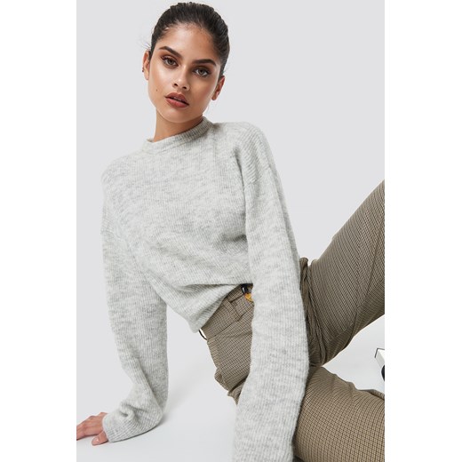 Sweter damski Na-kd Trend gładki/gładka 
