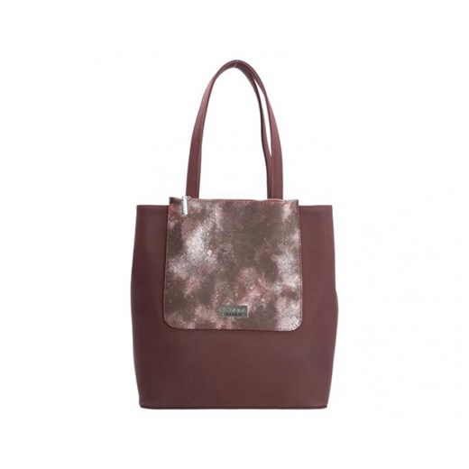 Shopper bag czerwona Chiara Design duża 