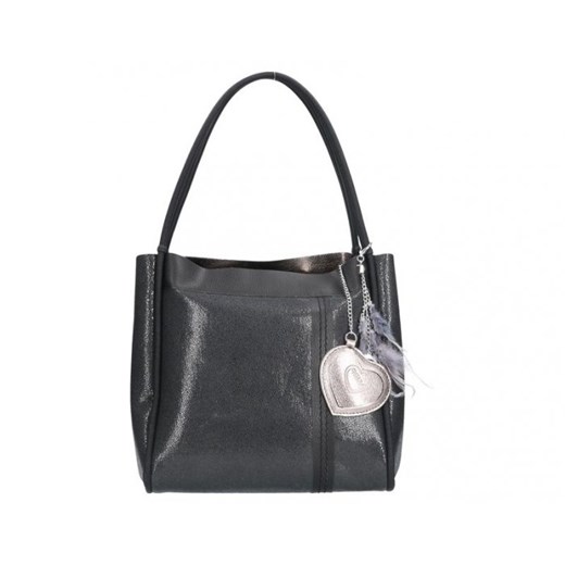 Shopper bag Chiara Design z breloczkiem na ramię matowa elegancka 