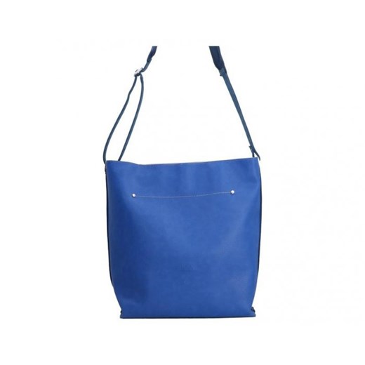 Shopper bag Chiara Design niebieska bez dodatków 