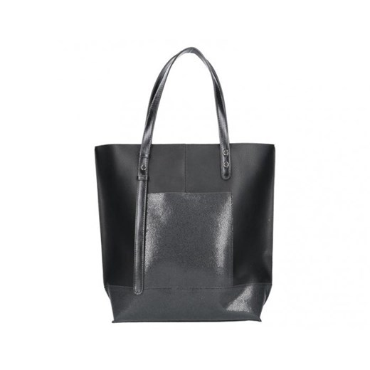 Shopper bag Chiara Design czarna bez dodatków elegancka 