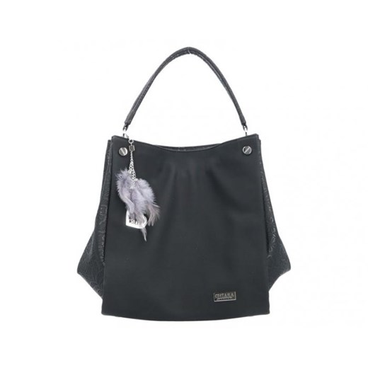Shopper bag Chiara Design duża matowa z breloczkiem 