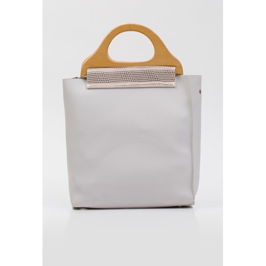 Shopper bag Monnari bez dodatków matowa do ręki ze skóry ekologicznej 