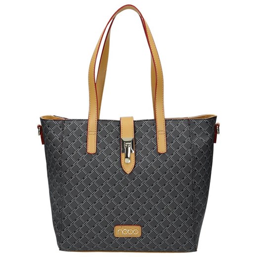 Shopper bag elegancka duża na ramię bez dodatków 