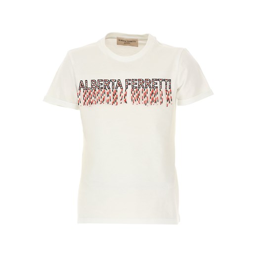 Alberta Ferretti Koszulka Dziecięca dla Dziewczynek, biały, Bawełna, 2019, 10Y 12Y 14Y 8Y  Alberta Ferretti 12Y RAFFAELLO NETWORK