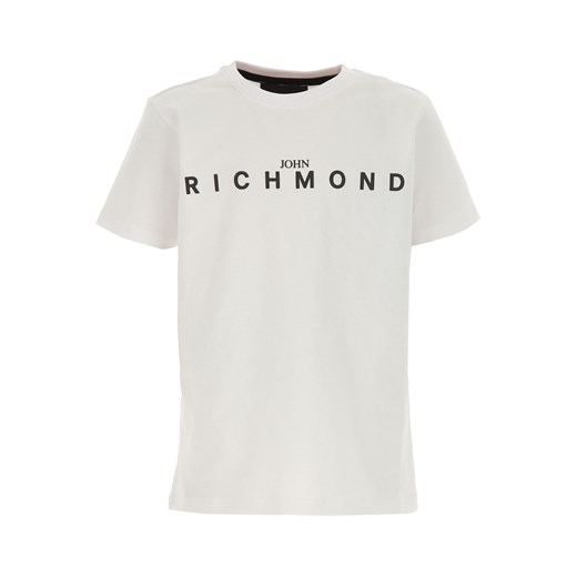 Richmond Koszulka Dziecięca dla Chłopców, biały, Bawełna, 2019, 10Y 12Y 14Y 16Y 2Y 4Y 6Y 8Y Richmond  8Y RAFFAELLO NETWORK