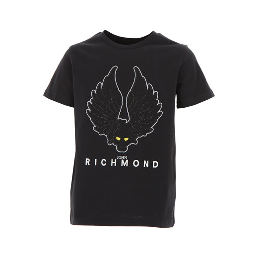 Richmond Koszulka Dziecięca dla Chłopców, czarny, Bawełna, 2019, 10Y 12Y 14Y 16Y 2Y 4Y 6Y 8Y Richmond  4Y RAFFAELLO NETWORK