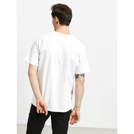 T-shirt męski Diamond Supply Co. na wiosnę biały z krótkimi rękawami 