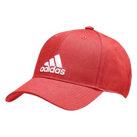 Czapka z daszkiem damska czerwone Adidas w stylu młodzieżowym