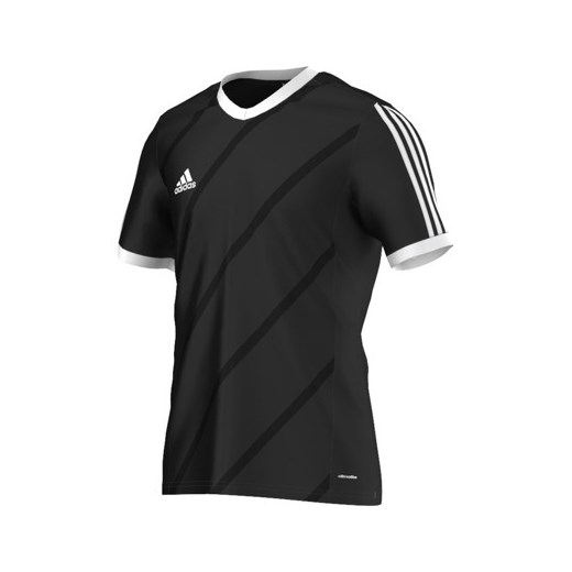 Czarny t-shirt chłopięce Adidas z krótkimi rękawami 