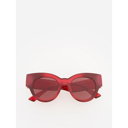 Reserved - Okulary przeciwsłoneczne - Czerwony Reserved  One Size 